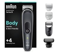 Braun Tondeuse Electrique Series 5 5340, Pour Homme, Corps, Torse, Aisselles, Aine, Parties Intimes Et Sensibles, Stylisation, Sabots Pour Longueurs 3-11 mm, SkinShield, Rasage Rapide Et Doux