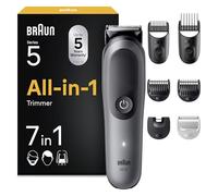 Braun Tondeuse Homme Series 5 AIO5520 Tout-en-un 7-en-1 Grise