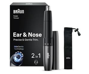 Braun Tondeuse Nez Oreilles Homme, Format de Poche, EN21, Gris