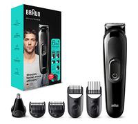Braun Tondeuse tout-en-un MGK3320 3, tondeuse à barbe et tondeuse à cheveux 6 en 1 pour hommes, pour cheveux du visage et de la tête, lot de 1