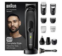 Braun Tondeuse Tout-En-Un Series 7 MGK7460, 12-en-1 Kit Pour Barbe, Cheveux, Corps & Bien Plus