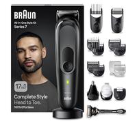 Braun Tondeuse Tout-En-Un Series 7 MGK7491, 17-en-1 Kit Pour Barbe, Cheveux, Corps & Bien Plus
