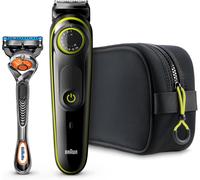 Braun Trousse avec tondeuse BRAUN BeardTrimmer BT3941 et rasoir Gilette Fusion5