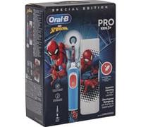 Braun Vitality Pro Kids Spiderman Enfant Brosse à dents rotative oscillante Bleu, Rouge, Brosse a dents electrique