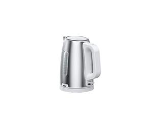 Braun WK 1500 Bouilloire 1.7L 2200W Inox/Blanc avec Indicateur de Niveau, Filtre Anti-Calcaire, Arrêt Surchauffe et Base 360°