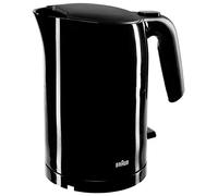 Braun WK 3110 BK Bouilloire | Capacité 1,7 l | 3000 W | Système de cuisson rapide | Filtre anti-calcaire amovible | Grand indicateur de niveau d'eau | Sans BPA | Noir