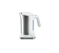 Braun WK 5115 WH IDCollection Bouilloire avec système d'ébullition rapide et fonction de maintien au chaud, 5 niveaux de température, idéale pour le thé, capacité de 1,7 l, 3000 W, blanc/acier