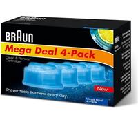 Braun Cartouches De Recharge Clean & Renew CCR, Nettoyant Pour Rasoir Pack De 4