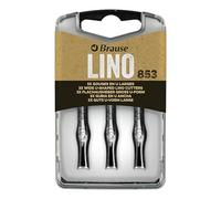 Brause 300853B - Plumes linogravure et à gratter pour porte-plume - Boîte 3 Gouges en U large (n°853) - Fabrication Allemande