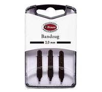 Brause 318020B - Plumes de calligraphie pour porte-plume - Boite de 3 plumes métal Bandzug 2 mm - Fabrication Allemande.