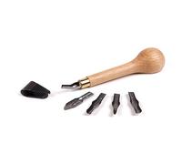 Brause 891B set initiation linogravure comprenant 1 manche bois et 5 plumes