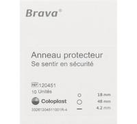 BRAVA ANNEAU PROTECTEUR - Anneau protecteur cutané, à usage unique. 18 mm 48 mm, épaisse 10 pc(s)