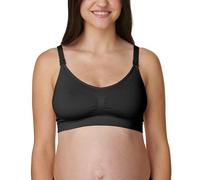 Bravado! Basics Soutien-gorge de maternité et soutien-gorge d'allaitement réglable sans coutures S-XXL, noir, Taille L