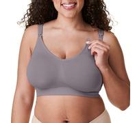 Bravado Designs Soutien-gorge d'allaitement sans couture en soie pour l'allaitement, soutien-gorge de maternité sans fil, Silver Belle - Tissu durable, Taille M