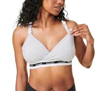 BRAVADO! DESIGNS Soutien-gorge de maternité et d'allaitement durables | Original | Coton bio et mélange de Tencel modal | Sans fil | Bonnet B-D, Dove Heather - Tissu durable, Taille L