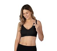 BRAVADO! DESIGNS Soutien-gorge de maternité et d'allaitement sans couture, double couche, sans armatures, réglable pour l'allaitement, taille S à XXL, noir, Taille M
