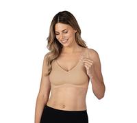 Bravado Designs Soutien-gorge de maternité et d'allaitement sans couture, double couche, sans armatures, réglable pour l'allaitement S à XXL, nude, Taille M
