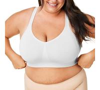 Bravado Designs Soutien-gorge Durable de Tous les Jours Lissant Sans Coutures Sans Armatures Sculptant | Bonnets B à J, Lily White, L