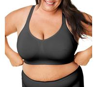 Bravado Designs Soutien-gorge quotidien pour femme, couverture complète sculptée, soutien-gorge t-shirt de soutien, lisse, sans couture, extensible, sans armatures, noir, L grande taille