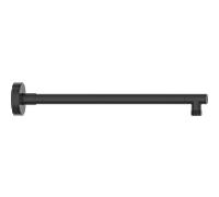 Bravat bras de douche mural 3591649, rond, noir mat