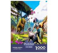 Brave Bataille avec Les bêtes Puzzle 1000 Pièces pour Adultes Et Enfants À Partir De 12 Ans Jeu De Patience Et De Réflexion Divertissement Créatif Cadeau Classiques Décoration De La Maison 38x26cm/10