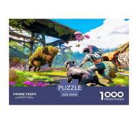Brave Bataille avec Les bêtes Puzzle 1000 Pièces pour Adultes Et Enfants À Partir De 12 Ans Jeu De Patience Et De Réflexion Divertissement Créatif Cadeau Classiques Décoration De La Maison 70x50cm/10