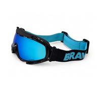 BRAVE BREEZE Night Ridge - Lunettes de Sport Type Goggle Polarisées UV400 Cat.3 pour Running, Cyclisme et Outdoor - Anti-Fog, Bandeau Ajustable Antidérapant - Certification CE - Set Complet