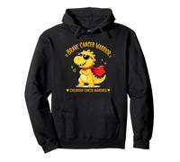 Brave Cancer Warrior Childhood Sensibilisation à l'enfance Dinosaure Mignon Sweat à Capuche