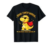 Brave Cancer Warrior Childhood Sensibilisation à l'enfance Dinosaure Mignon T-Shirt