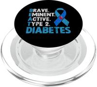 Brave Eminent Active Diabète de Type 2 PopSockets PopGrip pour MagSafe