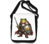 Brave Frog Knight in Detail Armor Sac à bandoulière Blanc