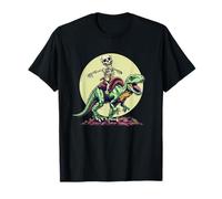 Brave la Préhistoire avec Squelette Dinosaure Rider T-Shirt