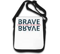 Brave Mirror Image Line Art Sac à bandoulière Blanc