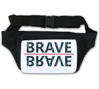 Brave Mirror Image Line Art Sac banane Blanc
