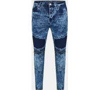 Brave Soul Wash Biker Jean Lavage bleu foncé 28W R Male