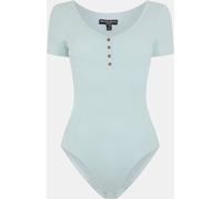 Brave Soul Bodysuit With Button Detail Bleu poudre 10 (S) Female
