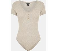Brave Soul Bodysuit With Buttons Marl gris 8 (XS) Female