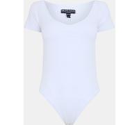 Brave Soul Bodysuit With Gathered Detail Blanc 12 (M) Female