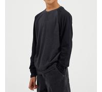 Brave Soul Boys Long Sleeve Crew Neck Tee With Contrast Raglan Sleeves Dk Charcoal 7-8 (S) Male