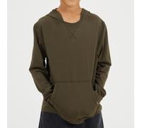 Brave Soul Boys Long Sleeve Hoodie With Set In Sleeve Kaki 7-8 (S) Male