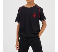Brave Soul Brave Boys Crew Neck T-Shirt With Chest Embroidery Noir/Rouge 13Y Male