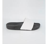 Brave Soul Mens Slider With Embossed Detail Strap Blanc/Noir 8 (42) Male