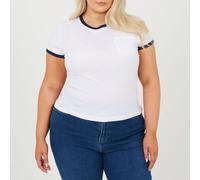 Brave Soul Bs Ps Ssbtn Tee Blanc/Marine 24 (5XL) Female