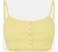 Brave Soul Button Through Crop Vest Citron vert 10 (S) Female