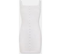 Brave Soul Button Through Mini Dress Blanc 10 (S) Female