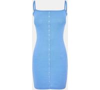 Brave Soul Button Through Mini Dress Bleuet bleu 14 (L) Female