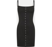 Brave Soul Button Through Mini Dress Noir 10 (S) Female