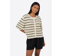 BRAVE SOUL Cardigan beige clair / noir, Taille XS