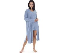 Brave Soul - Cardigan Côtelé pour Femme 1745 (XS) (Bleu Citadelle)