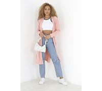 Brave Soul - Cardigan pour femme Côtelé 1745 (S) (Vieux rose)